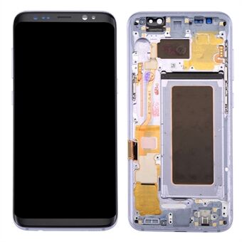 OEM del skjerm og digitaliseringsenhet + ramme + små deler for Samsung Galaxy S8 G950