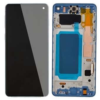 For Samsung Galaxy S10 G973 Grade C LCD-skjerm og digitaliseringsenhet + rammeerstatningsdel (TFT-teknologi) (uten logo)