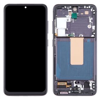 For Samsung Galaxy S23 S911 Grade C LCD-skjerm og digitaliserer forsamling + rammedel (TFT-teknologi) (uten logo) - Svart