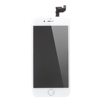 LCD-skjerm og digitaliseringsenhet med ramme og små deler (laget av kinesisk produsent, 380-450cd/m2 lysstyrke + full visning) (uten logo) for iPhone 6s Plus 5,5-tommer