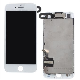 For iPhone 7 Plus 5,5 LCD-skjerm og digitaliseringsenhet + rammeutskiftningsdel (laget av kinesisk produsent, 380-450 cd/m2 lysstyrke + full visning) (uten logo)