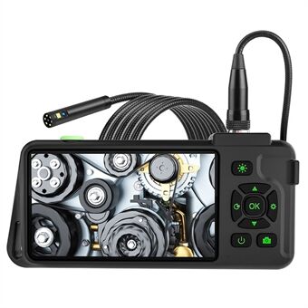 T22 Dual Lens Industriell Endoskop med 4 stk Lys 1m 4,5 tommer 5,5 mm 1080P IP67 Vanntett Digital Borescope