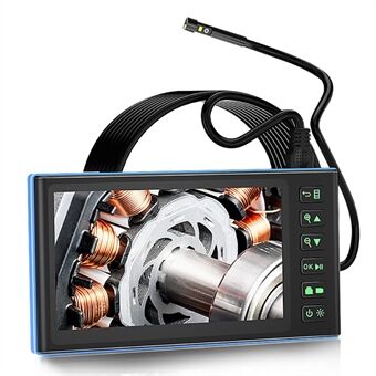 T23 7 tommers Dual-Lens Industriell Borescope med 8 stk lys 10m 7.9mm HD 1080P Endoskop IP67 Vanntett Kamera