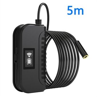 109A 5m Hard Wire WiFi Endoskop Nattsyn Kamera Linse Industriell Boreskop for Android / iOS Telefon