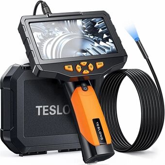 TESLONG NTS300 3m ledning 5,5mm linse endoskop 5,0-tommers LCD-skjerm HD rørinspeksjonsboreskop