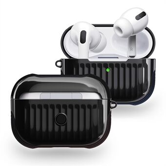 Koffertstil Glanset gummiert PC + TPU kombinasjonsveske til Apple AirPods Pro