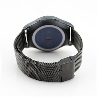 20mm Mesh Metal Watchband Armbånd til Samsung Gear S2 Classic SM-R732 - Svart