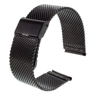 Metal Woven Wrist Watch Band for Apple Watch Series 6 SE 5 4 44mm / Series 3/2/1 42mm - Svart