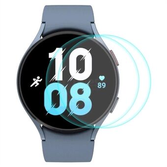 ENKAY HAT- Prince 2 stk / sett Klokkeskjermbeskytter for Samsung Galaxy Watch5 44 mm, høy aluminium-silisiumglass 0,2 mm klar fulllim 9H hardhet Anti- Scratch