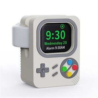 Klokkeladerholder for Apple Watch, Retro spillkonsolldesign Stand