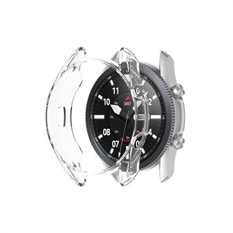 Støtsikker TPU Watch Shell for Samsung Galaxy Watch3 41mm SM-R850 beskyttelsesramme - gjennomsiktig