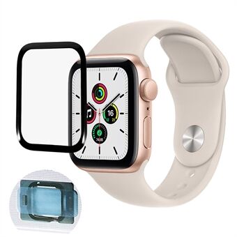 For Apple Watch Series 6/5/4 40 mm/SE 40 mm PMMA Full Cover Skjermbeskytter Sensitiv berøringsskjermfilm med installasjonsverktøy