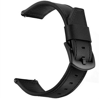 For Samsung Gear S3 Classic/ S3 Frontier 22mm Knife Tail Ekte skinn Klokkerem Erstatningsbånd