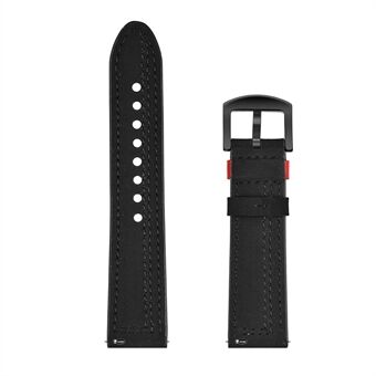 22mm ekte skinn Smart Watch Strap Replacement med Stikking Decor for Huawei Watch GT1 / 2 / Se magi