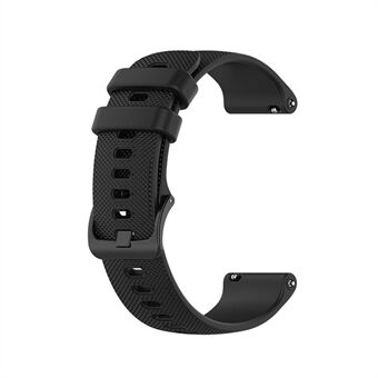 20 mm rutenetttekstur silikonklokkerem for Polar Ignite/ Garmin Smart 3, erstatnings smartklokkerem