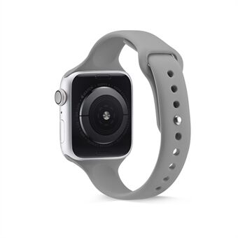 Tynt smalt silikonurbånd til Apple Watch Series 3 2 1 42mm / Series 6 SE 5 4 44mm