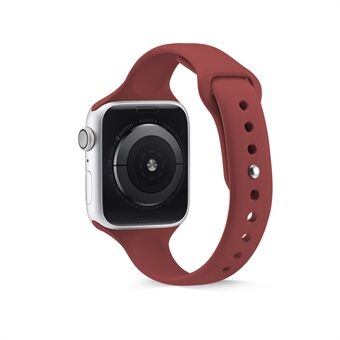 Tynt smalt silikonurbånd til Apple Watch Series 3 2 1 42mm / Series 6 SE 5 4 44mm