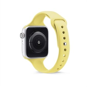 Tynt smalt silikonurbånd til Apple Watch Series 3 2 1 42mm / Series 6 SE 5 4 44mm