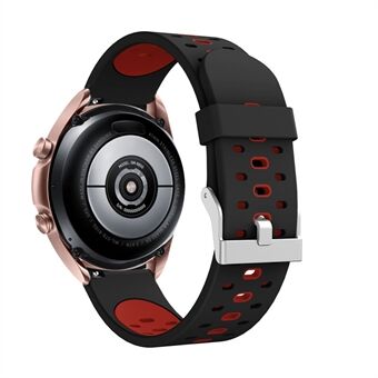 20mm Dual-colours Silikonklokke Erstatt bånd til Samsung Galaxy Watch3 41mm