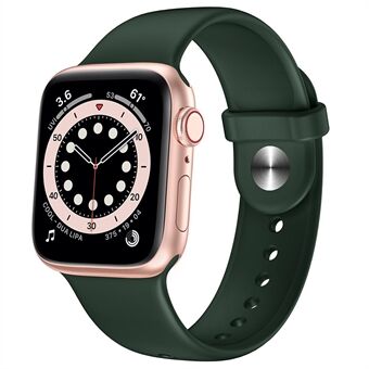 Silikonarmband för ersättning av Apple Watch 1/2/3 38mm eller 4/5/6/SE 40mm - Mørk grønn