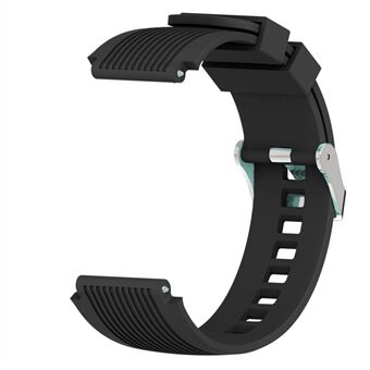 Universal 22 mm bredde linjer mykt silikonbånd klokkerem for Huawei Watch 3/3 Pro / Samsung Amazfit Watch Etc