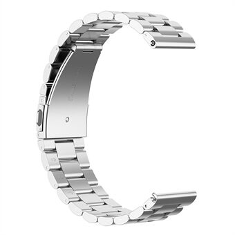 Rustfritt Steel 3 perler erstatning håndleddsrem klokkerem 22 mm for Huawei Watch 3 / Watch 3 Pro - Sølv