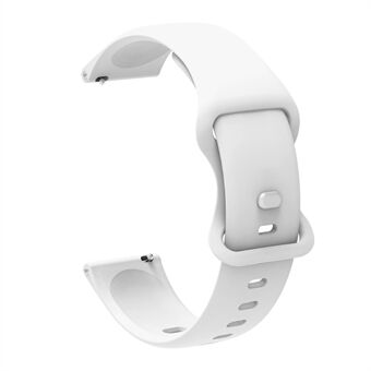 Erstatnings silikon håndleddsrem Justerbar Smart Watch Band 22mm for Samsung Huawei Amazfit