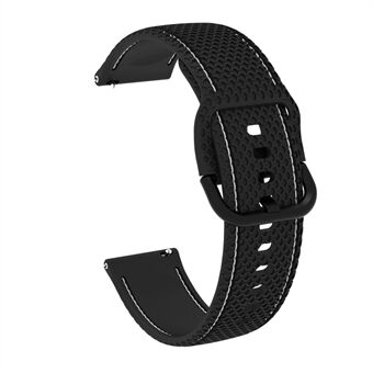 20 mm sømlinje med silikonklokkerem Erstatning for Samsung Galaxy Watch Active/ Active2 40 mm / Klokke 42 mm / Huami Amazfit GTR (42 mm) / Garmin vivoactive 3 / Huawei Watch GT2 (42 mm)