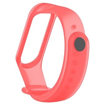 Gjennomsiktig Silikon Smart Klokkerem Replacement Watchrem for Xiaomi Mi Band 3/4