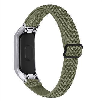 Justerbart elastisk håndleddsbånd, myk stretch, flettet nylonsløyfe armbåndsrem erstatning for Samsung Galaxy Fit-e R375