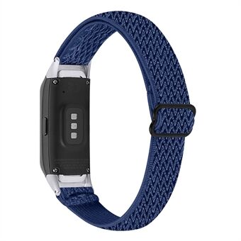 Justerbar nylon sportsløkkebånd flettet vevet erstatningsrem for Samsung Galaxy Fit R375