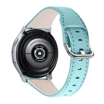 Eksklusivt ekte lær erstatning 22 mm klokkerem med spenne for Samsung Galaxy Watch3 45 mm / Samsung Galaxy Watch 46 mm