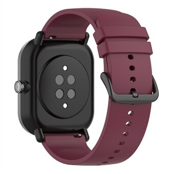 22 mm silikonklokkerem mykt armbånd med spenne for Samsung Galaxy Watch3 45 mm / Active/ Huawei Watch 3