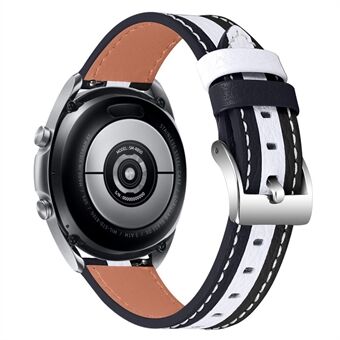 For Samsung Galaxy Watch4 40 mm / 44 mm / Galaxy Watch 42 mm Fargespleising Klokkebånd i ekte skinn klokkerem 20 mm