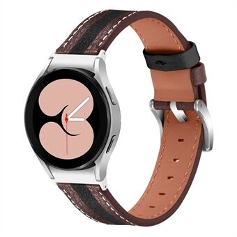 For Samsung Galaxy Watch4 Classic 42 mm / 46 mm / Galaxy Watch4 Active 40 mm / 44 mm Håndleddsrem av okseskinn Stilig fargeskjøte-erstatningsstropp