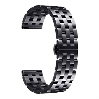 For Garmin Vivoactive 4S 45 mm klokkerem i rustfritt Steel 18 mm 5 perler Design erstatningsarmbånd