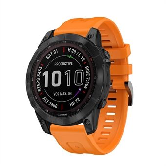 For Garmin Fenix 7 / Fenix 6 Pro/ 5 Fleksibel Silikon-klokkerem Erstatning Stilig håndleddsrem med spenne