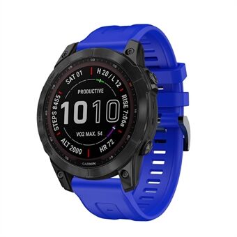 For Garmin Fenix 7 / Fenix 6 Pro/ 5 Fleksibel Silikon-klokkerem Erstatning Stilig håndleddsrem med spenne