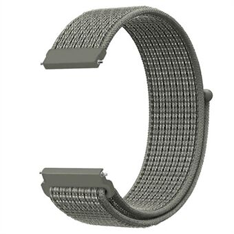 For Garmin Vivoactive 4 Nylon vevd klokkerem 22 mm utskiftbart justerbart håndleddsbånd