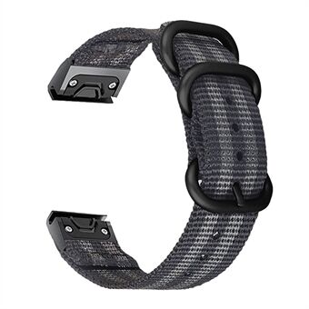 For Garmin Fenix 7X / 6X Pro / Tactix7 Justerbart håndleddsbånd 26 mm Nylon Klokkerem Utskifting Klokkebånd