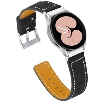 For Samsung Galaxy Watch4 Classic 42 mm / 46 mm / Watch4 Active 40 mm / 44 mm kuskinn klokkerem i ekte skinn Justerbar erstatningsrem