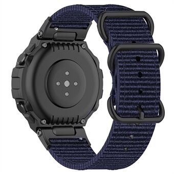 For Huami Amazfit T-Rex / T-Rex Pro / Ares klokkerem med spenne Nylon klokkebånd Universal 22 mm Quick klokkerem