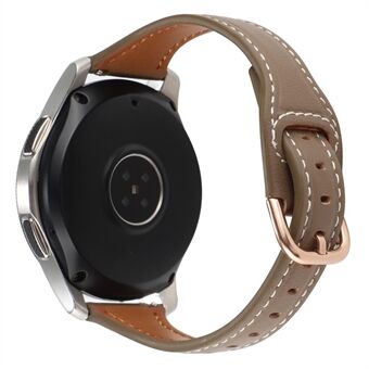 For Samsung Galaxy Watch 5 Pro / Watch4 Classic T-formet klokkerem i ekte skinn