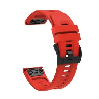 For Garmin Fenix 7X silikonklokkerem 26 mm Quick metallspenne, erstatning