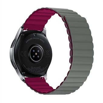 For Samsung Galaxy Watch3 45 mm / Gear S3 Frontier / Classic Magnetic Quick Release Band 22 mm Silikon klokkerem, Størrelse: S