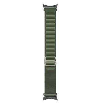 For Google Pixel Watch Nylon Sport håndleddsstropp metall G-krok Justerbar klokkerem med svart kobling