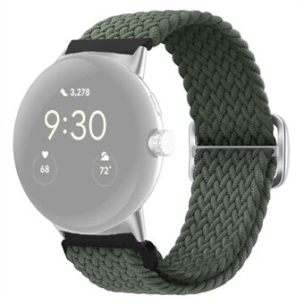 For Google Pixel Watch Flettet klokkebånd Justerbar spenne Stretchy Armbånd Sport Strap - Offisiell Multi