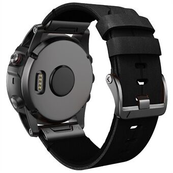 For Garmin Fenix 7 OEM justerbar håndleddsrem Smartklokkerem i ekte skinn