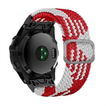 For Garmin Fenix 7X / Fenix 3 / 3 HR Nylon klokkebånd Smart armbånd 26 mm justerbar stropp med spenne