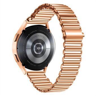 For Samsung Galaxy Watch4 Active 40 mm / 44 mm / Watch4 Classic 42 mm / 46 mm armbånd i rustfritt Steel 20 mm justerbar hul klokkerem